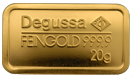20g Goldbarren aus Feingold 20g Goldbarren aus Feingold